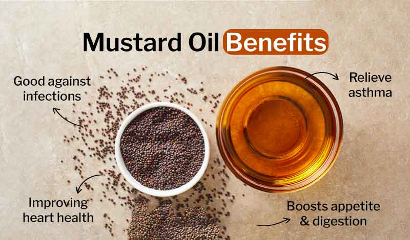 health benefits of mustard oil